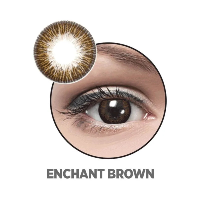 optiano soft color contact lenses, enchant brown main image