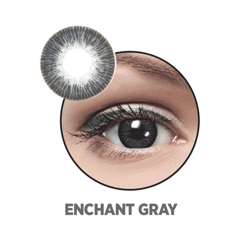 optiano soft color contact lenses, enchant grey main image