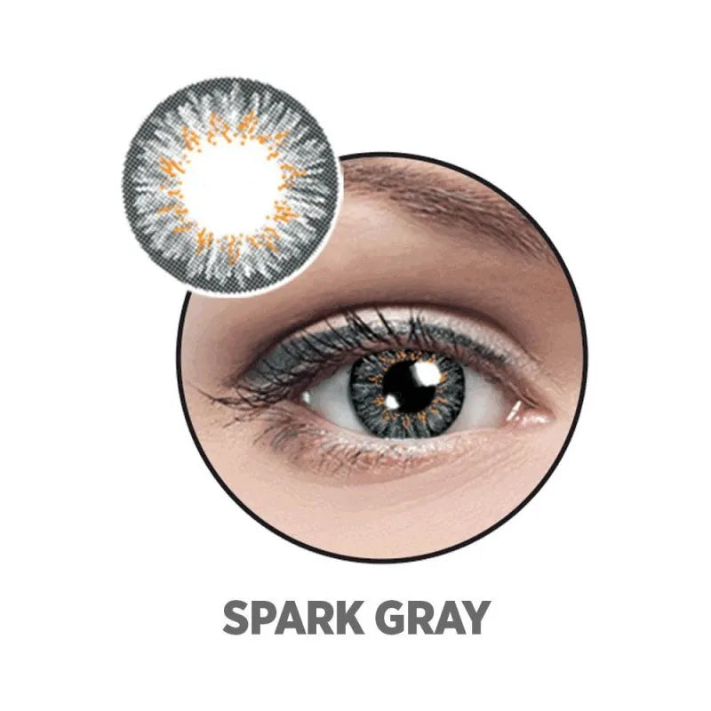 optiano soft color contact lenses, spark grey main image