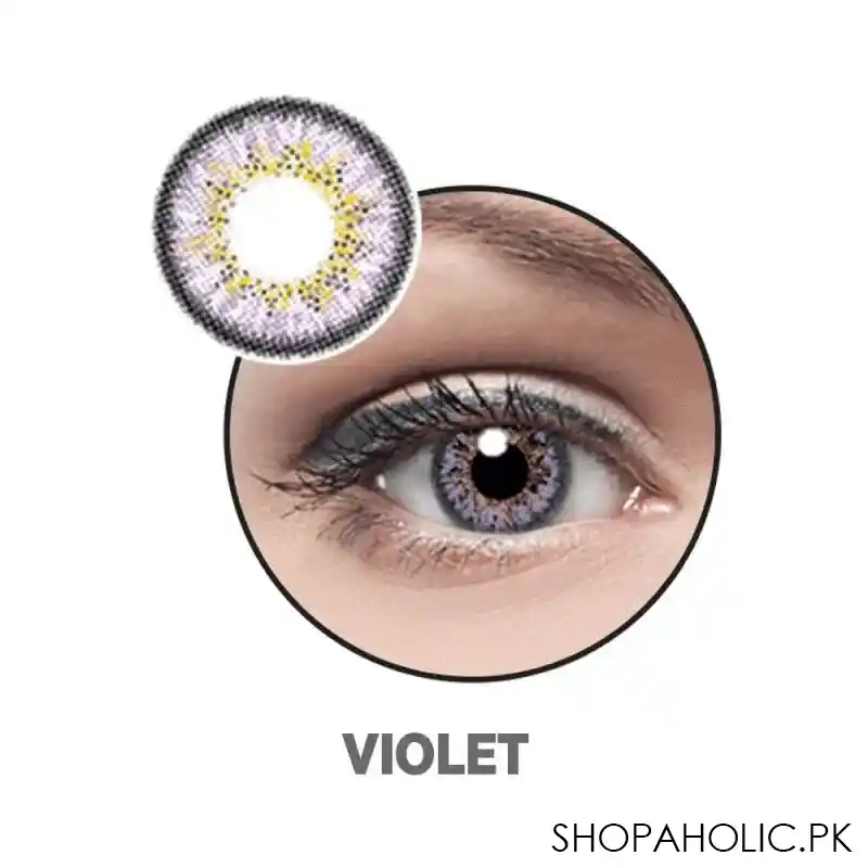 optiano soft color contact lenses, violet main image