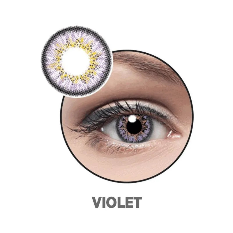 optiano soft color contact lenses, violet main image