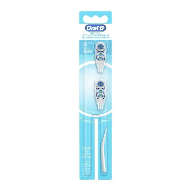 oral b deep clean replacement toothbrush head, 2 pack image2