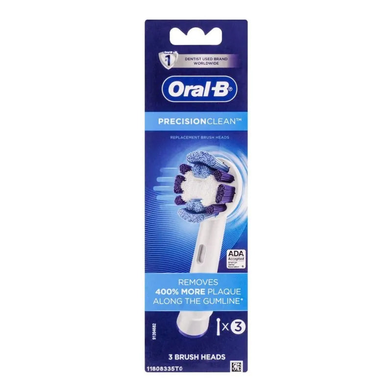 oral b precision clean replacement brush heads, 3 pack image2