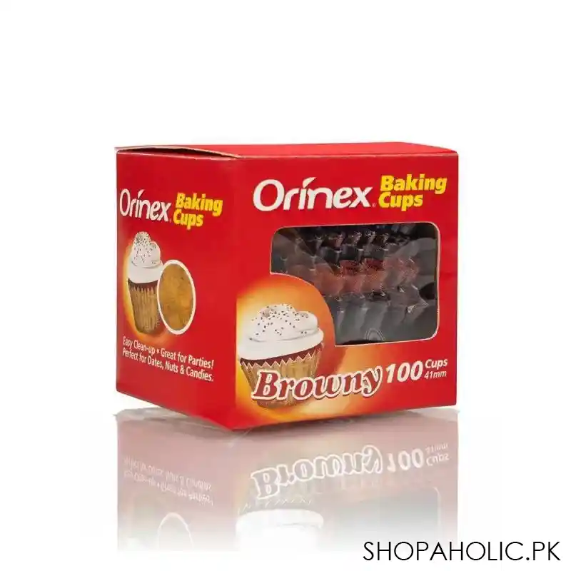 orinex baking cups, browny, 100 pack image2