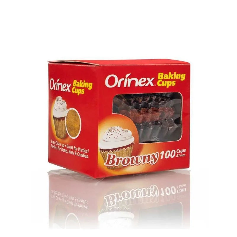 orinex baking cups, browny, 100 pack image2