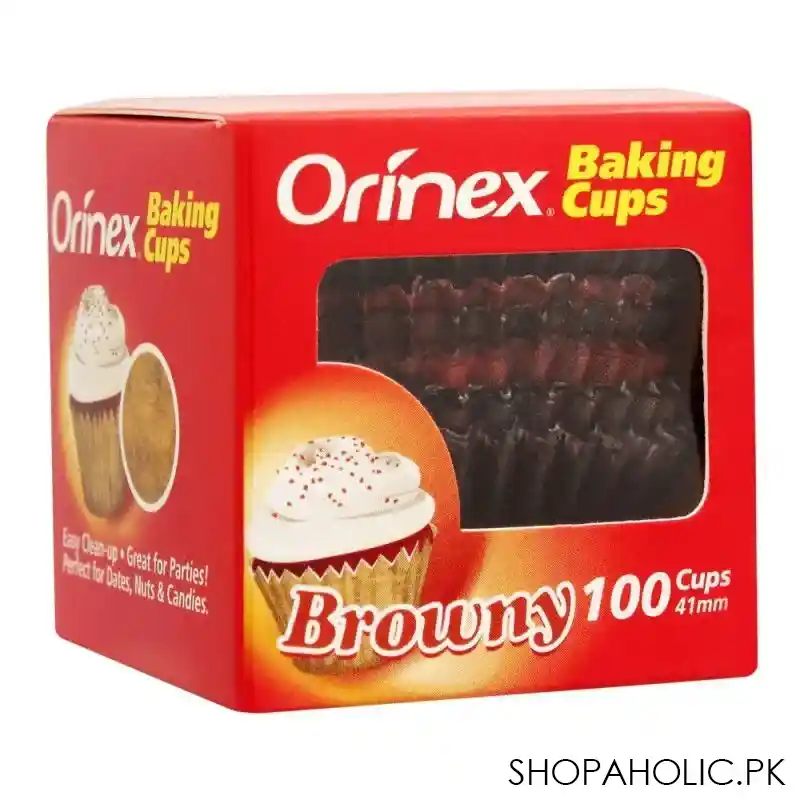 orinex baking cups, browny, 100 pack image3