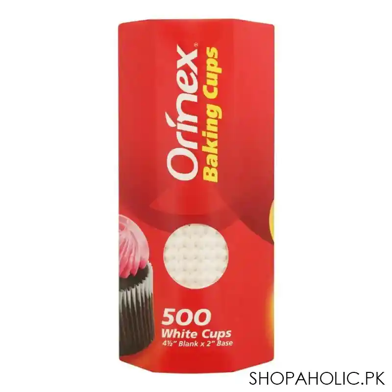 orinex baking cups, white, 500 pack image4