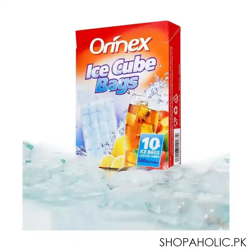 orinex ice cube bags, 10 pack main image