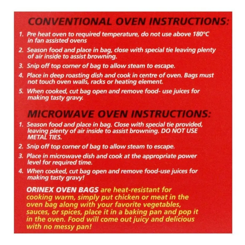 orinex oven bags, large, 6 pack image3