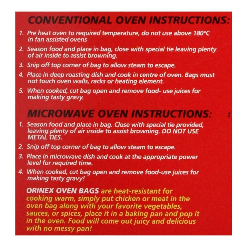 orinex oven bags, medium, 6 pack image3