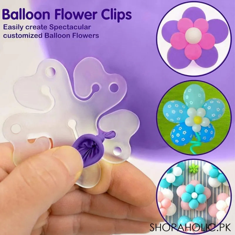 (pack of 10) birthday decorating flower balloon strip main image