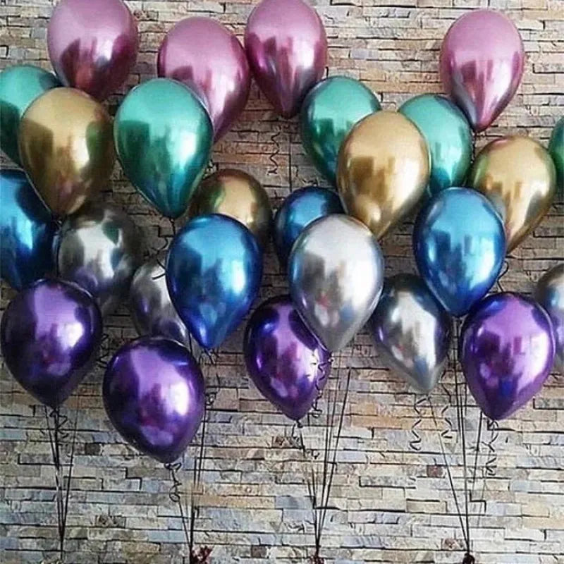 pack of 10 metallic balloons image2