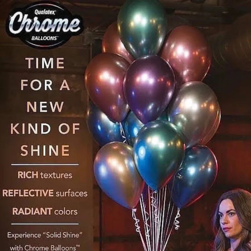 pack of 10 metallic balloons image4