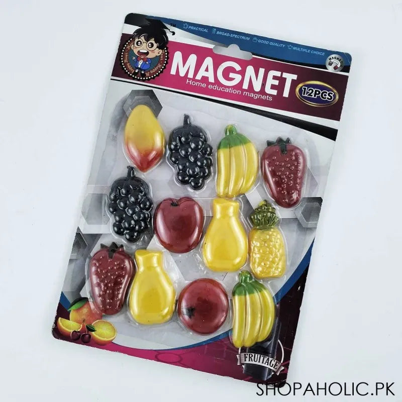 (pack of 12) fridge fruit magnet main image