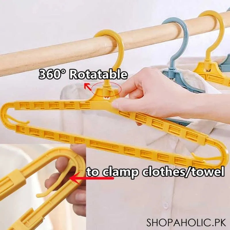 (pack of 2) 360 degree rotatable adjustable clothes hangers image7