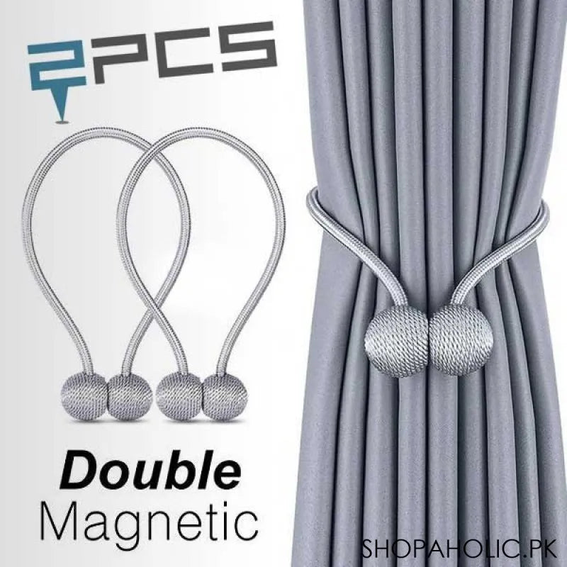 (pack of 2) curtain magnetic tie rope main image