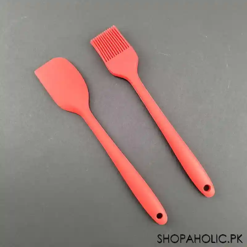 (pack of 2) full silicone spatula brush set image3