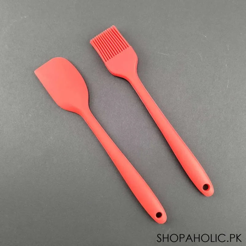 (pack of 2) full silicone spatula brush set image3