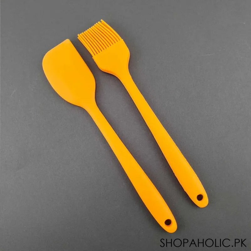 (pack of 2) full silicone spatula brush set image4