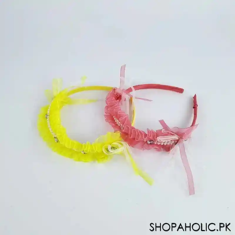 (pack of 2) party hairband for little girls image2