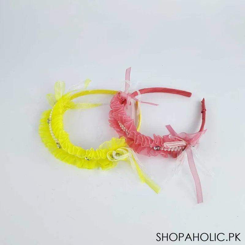 (pack of 2) party hairband for little girls image2