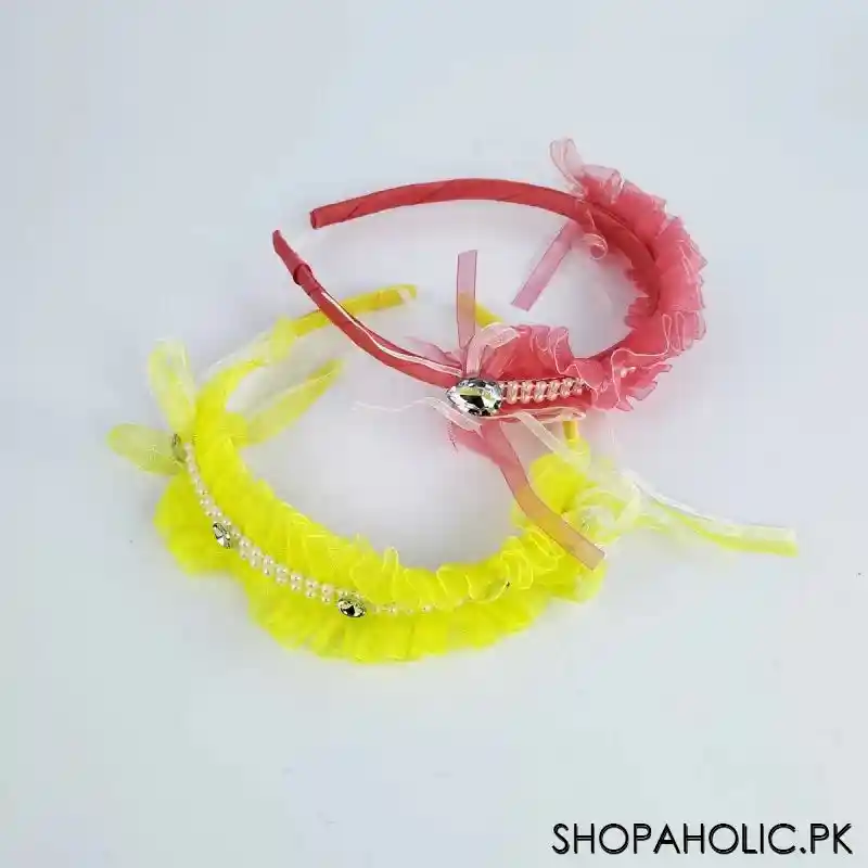 (pack of 2) party hairband for little girls main image