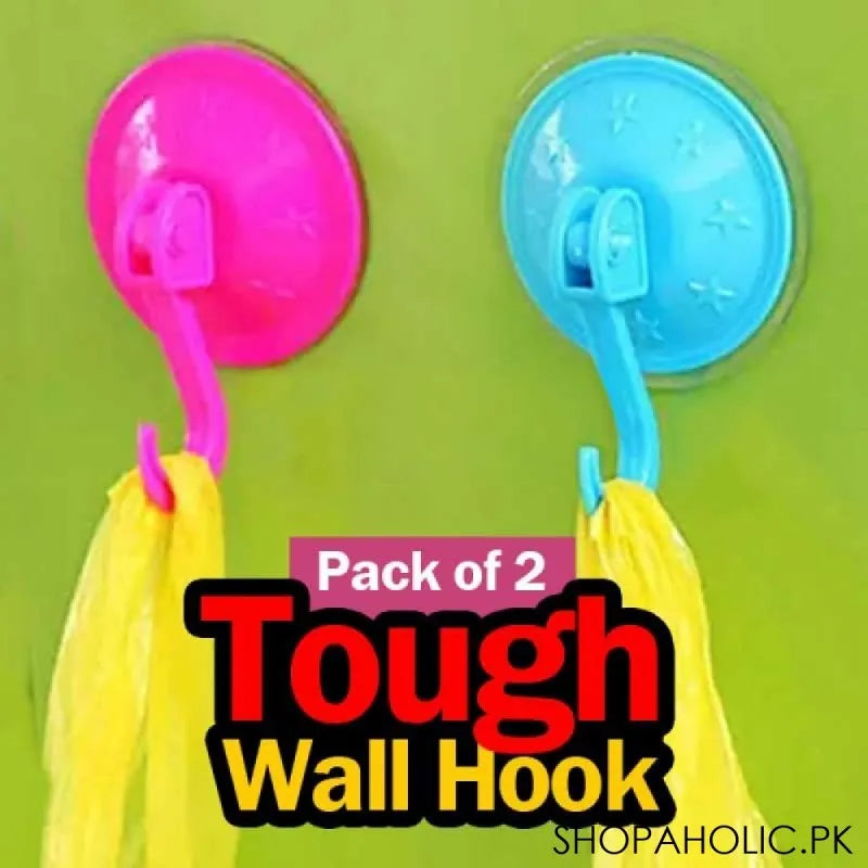 (pack of 2) plastic tough wall hook main image