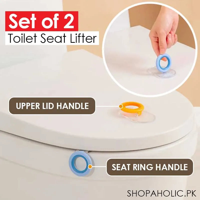 (pack of 2) toilet seat lifting device image2