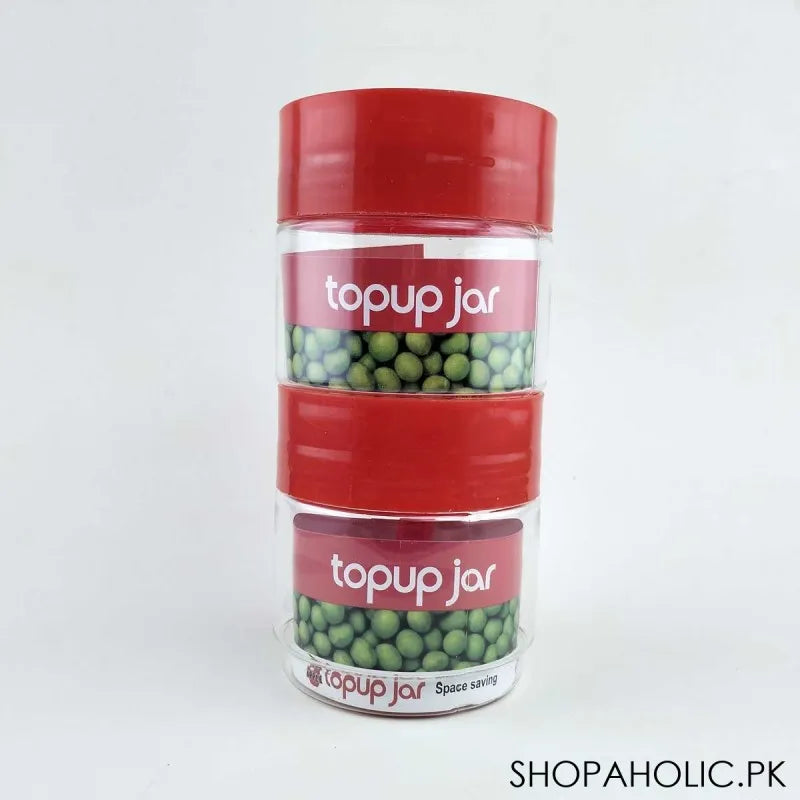 (pack of 2) topup space saving plastic jar main image