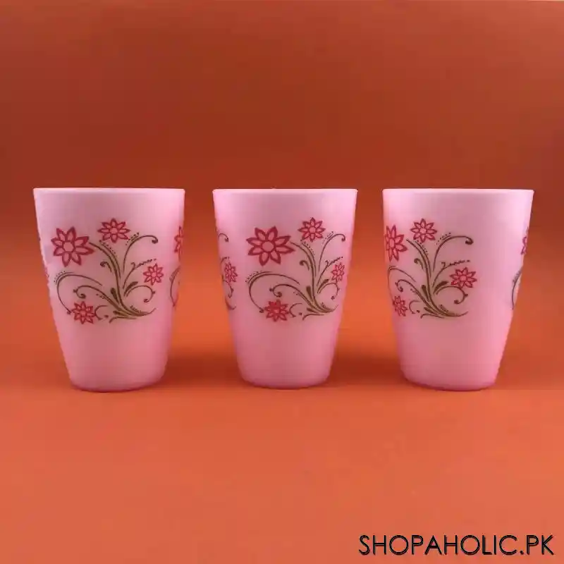 (pack of 3) fancy plastic glass main image