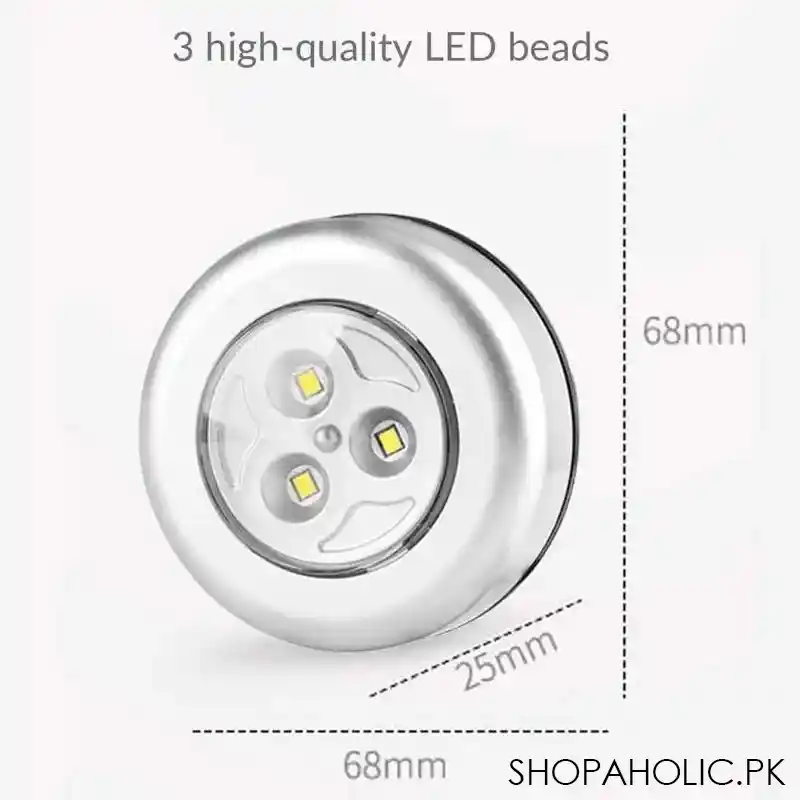 (pack of 3) led tap touch light image4