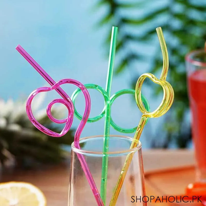 (pack of 4) crazy silly straws for kids image2