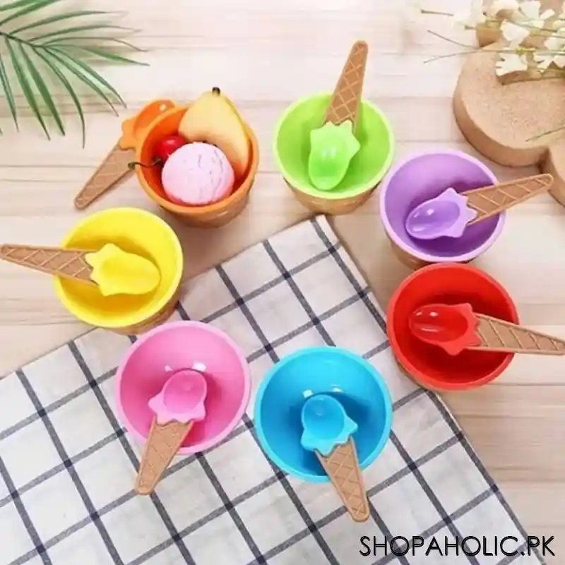 (pack of 4) ice cream cups with spoons image4