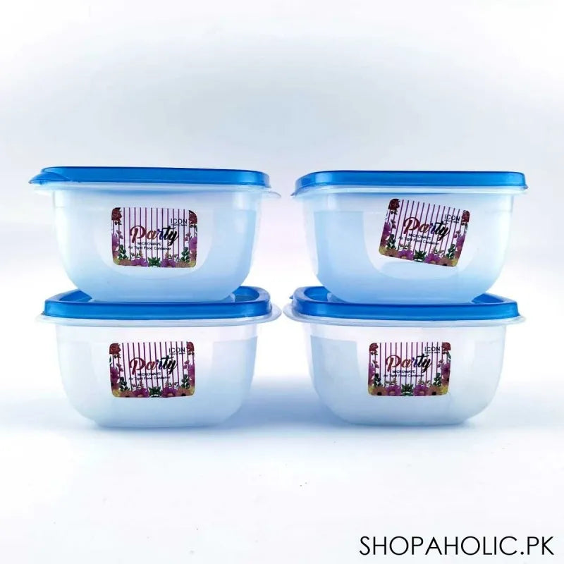 (pack of 4) party microwave airtight food container image2