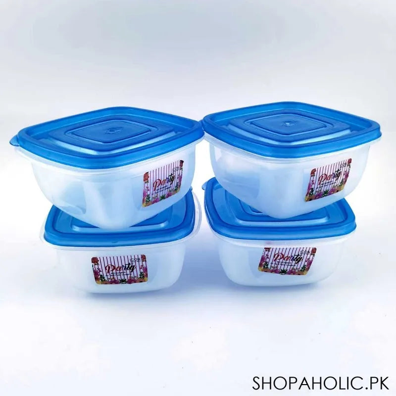 (pack of 4) party microwave airtight food container image3