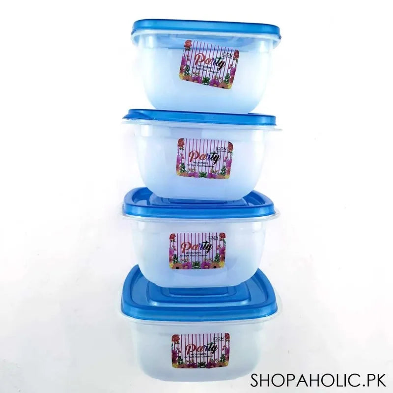 (pack of 4) party microwave airtight food container main image