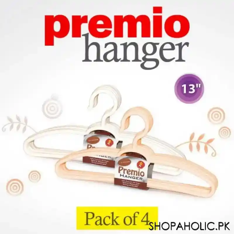 (pack of 4) premio cloth hanger main image