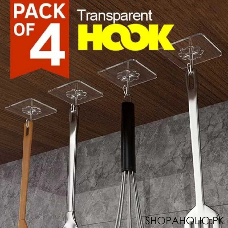 (pack of 4) transparent hook main image