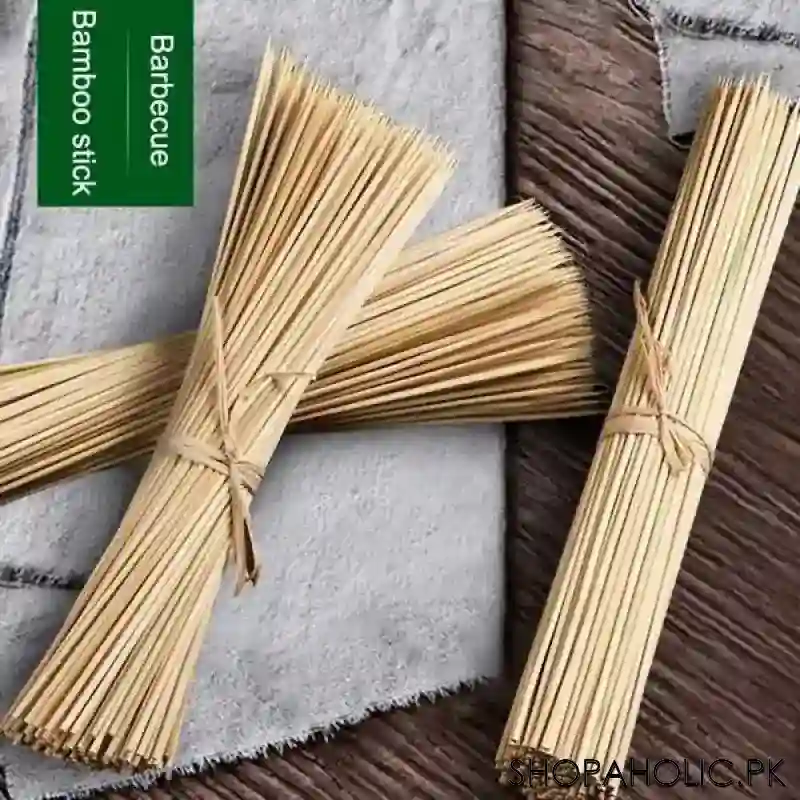 (pack of 80) sturdy bamboo skewer sticks main image