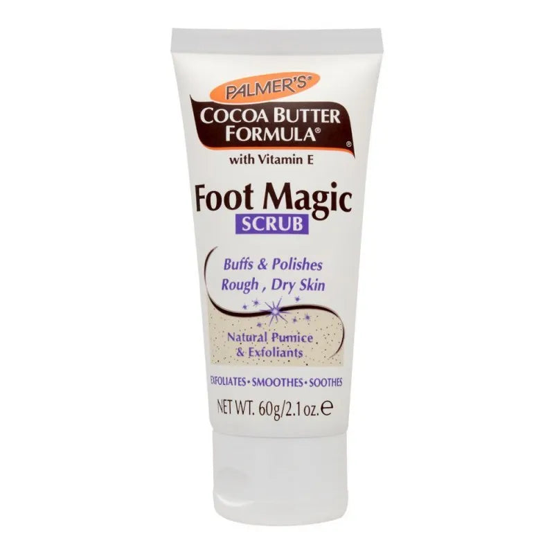 palmer's cocoa butter foot magic scrub, buffs & polishes rough & dry skin, 60g main image