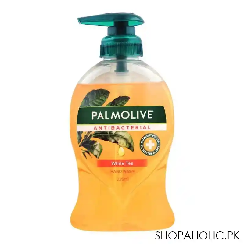 palmolive antibacterial white tea hand wash, 225ml image2