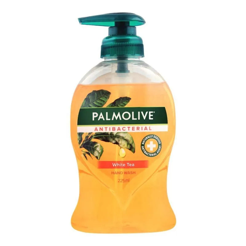 palmolive antibacterial white tea hand wash, 225ml image2