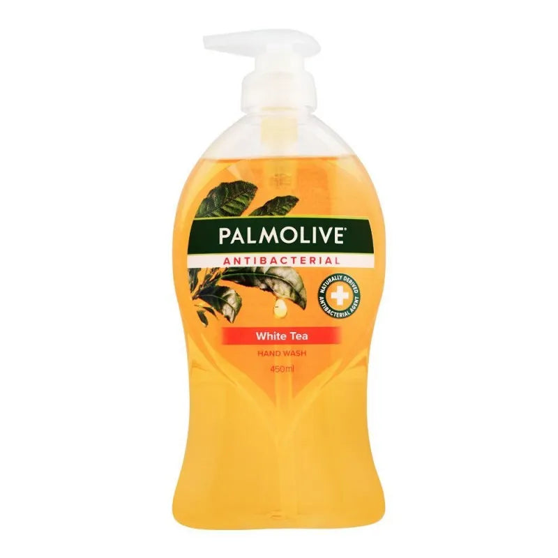 palmolive antibacterial white tea hand wash, 450ml image2