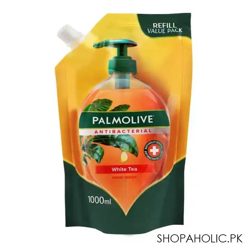 palmolive antibacterial white tea hand wash, refill, 1000ml image2