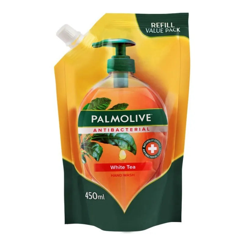 palmolive antibacterial white tea hand wash, refill, 450ml image2