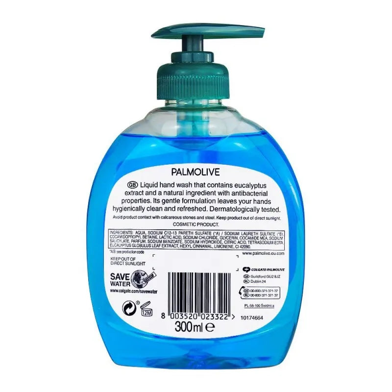 palmolive hygiene plus fresh eucalyptus antibacterial hand wash, 300ml image2