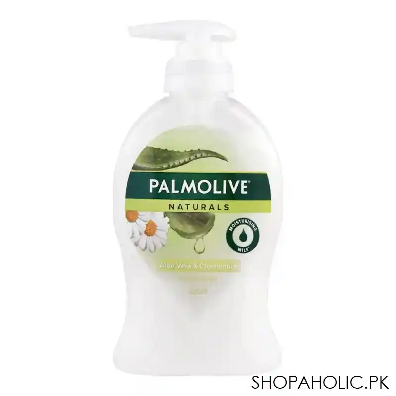 palmolive naturals aloe vera & chamomile hand wash, 225ml image2