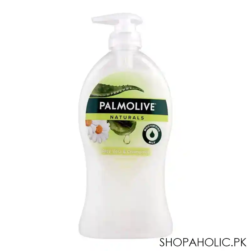 palmolive naturals aloe vera & chamomile hand wash, 450ml image2