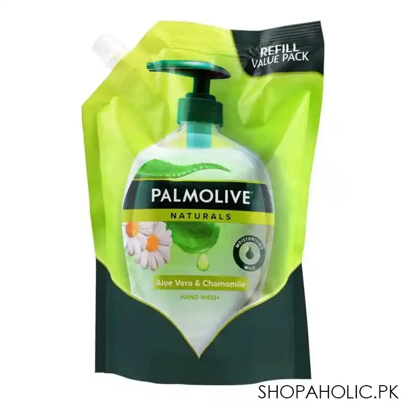 palmolive naturals aloe vera & chamomile hand wash, refill, 1000ml image2