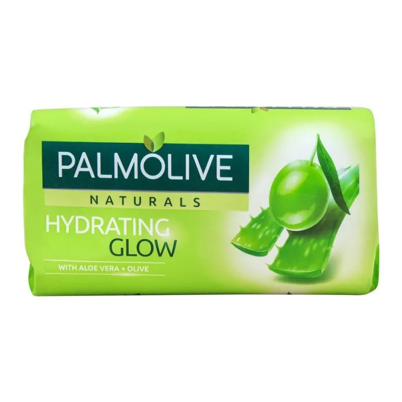 palmolive naturals hydrating glow soap, aloe vera + olive, 130g image2